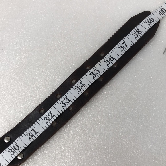 HIPWear Belt Brown Perferated Segmented Italian Leather Size Medium - Picture 16 of 17